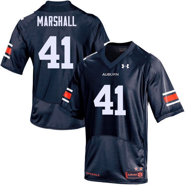 Men's Auburn Tigers #41 Aidan Marshall Navy College Stitched Football Jersey